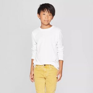 Cat & Jack Youth Long Sleeve T-Shirt (60% Cotton)