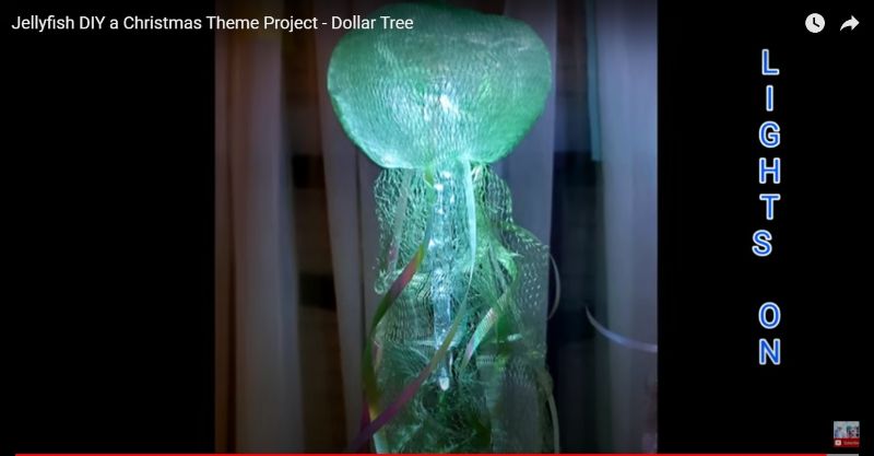 DIY Christmas Themed Jellyfish Craft