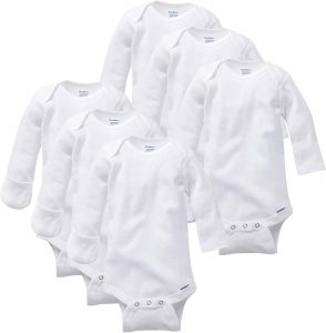 Gerber Baby 3-Pack Or 6-Pack Long-Sleeve Mitten-Cuff Onesies Bodysuit