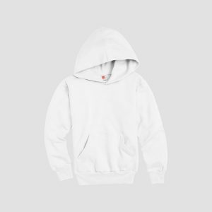 Hanes Kid’s Hooded Sweatshirt (50% Cotton)