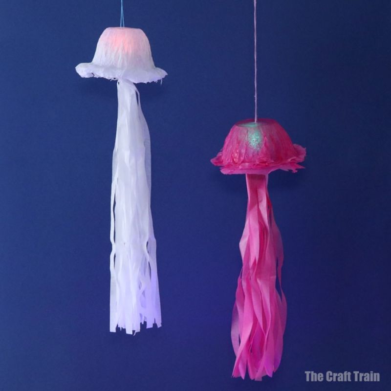 Light-Up Paper Jellyfish Craft