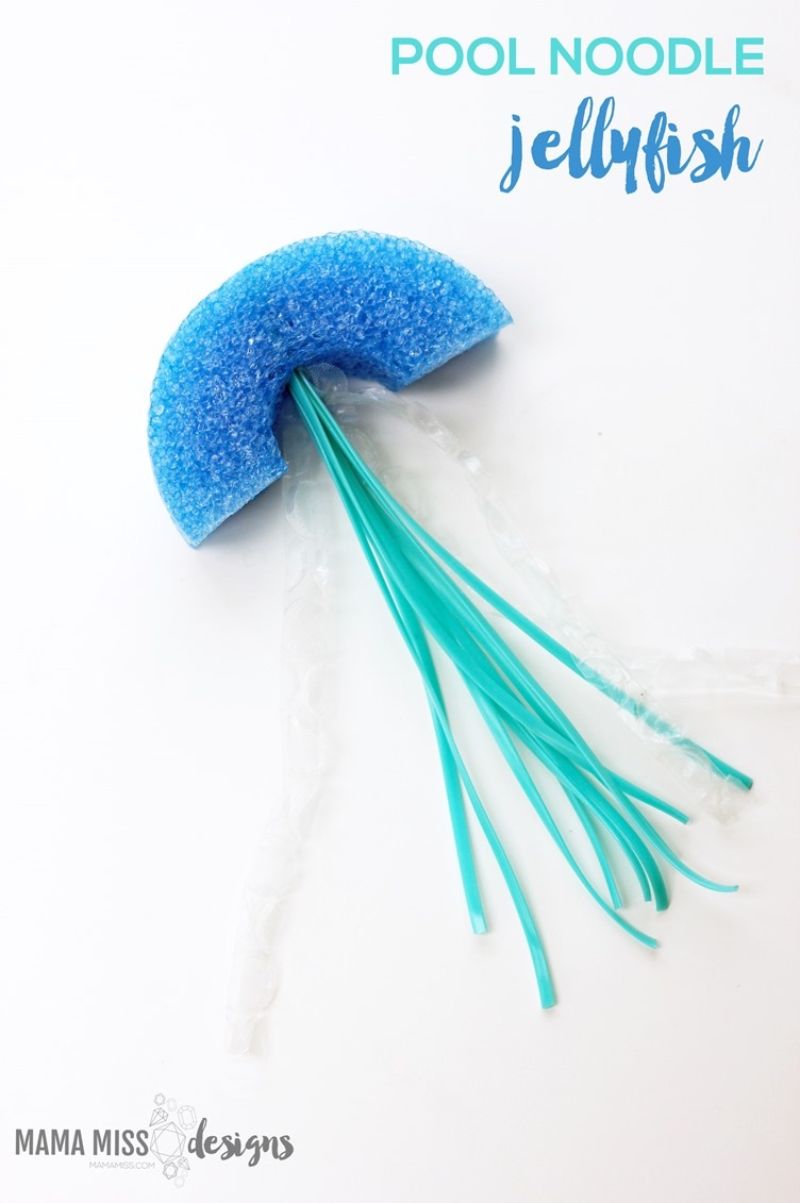 Pool Noodle Jellyfish Craft
