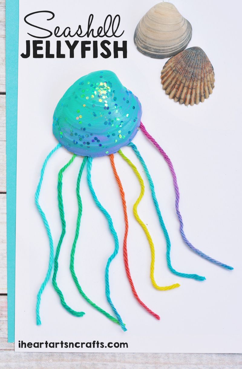 Seashell Jellyfish Craft