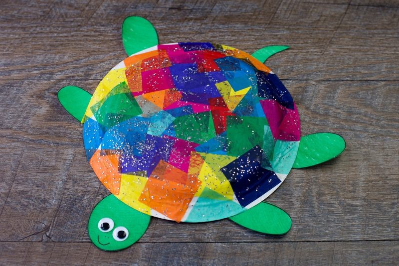 Tissue paper turtle