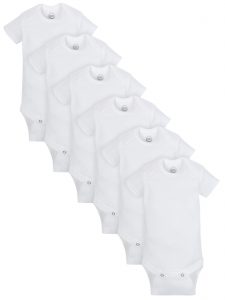 Wonder Nation 6-Pack Short Sleeve Bodysuits (100% Cotton)