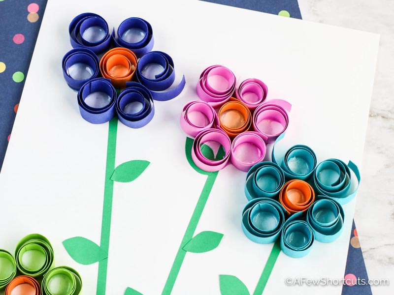 Curled Paper Flowers