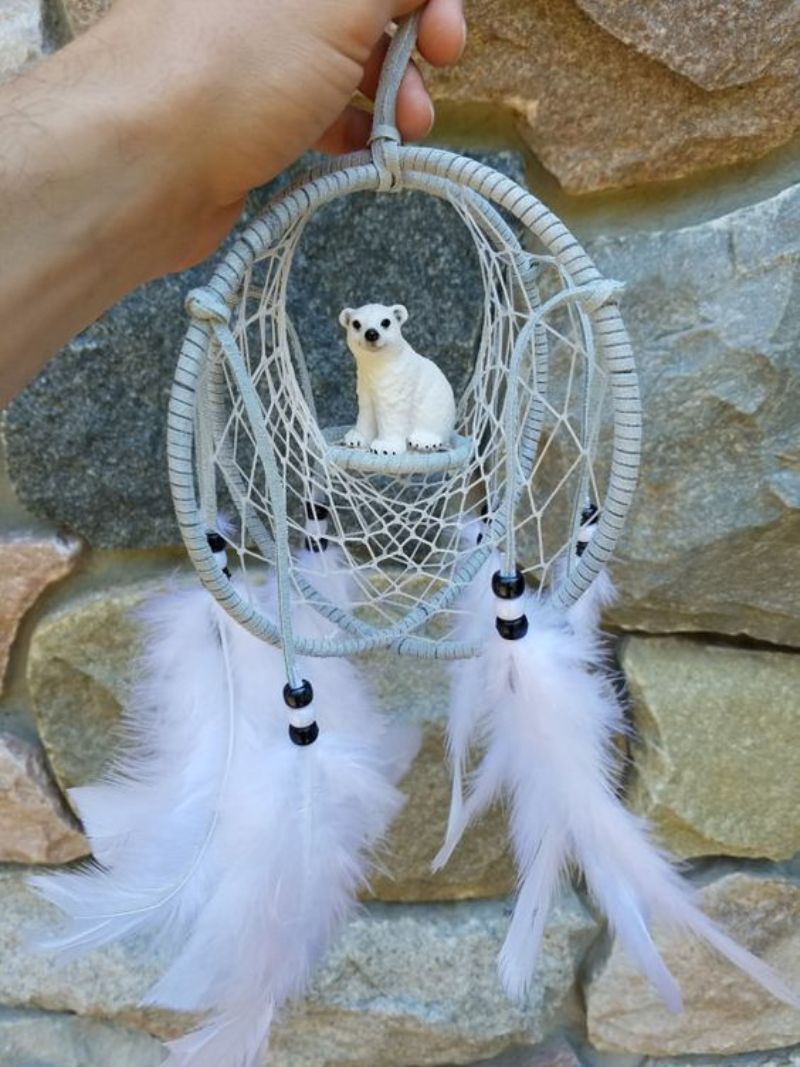 polar bear dream catcher