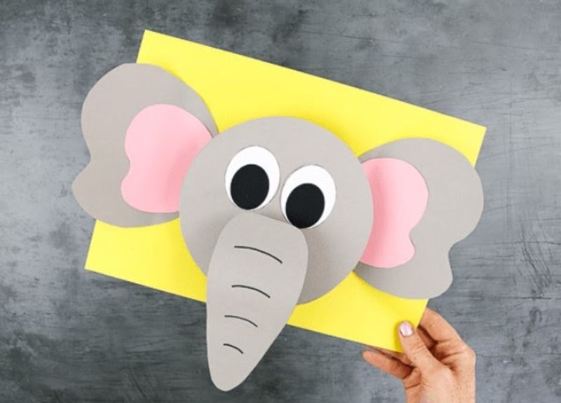 3D Paper Elephant Craft 