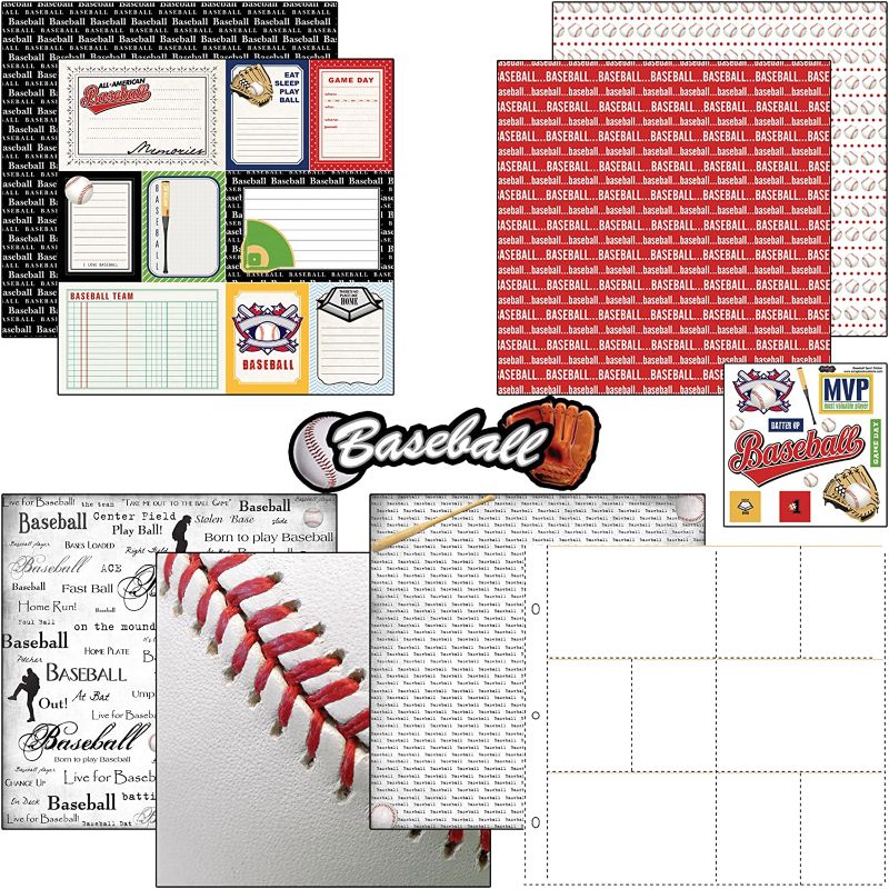 Baseball Themed Scrapbook Kit