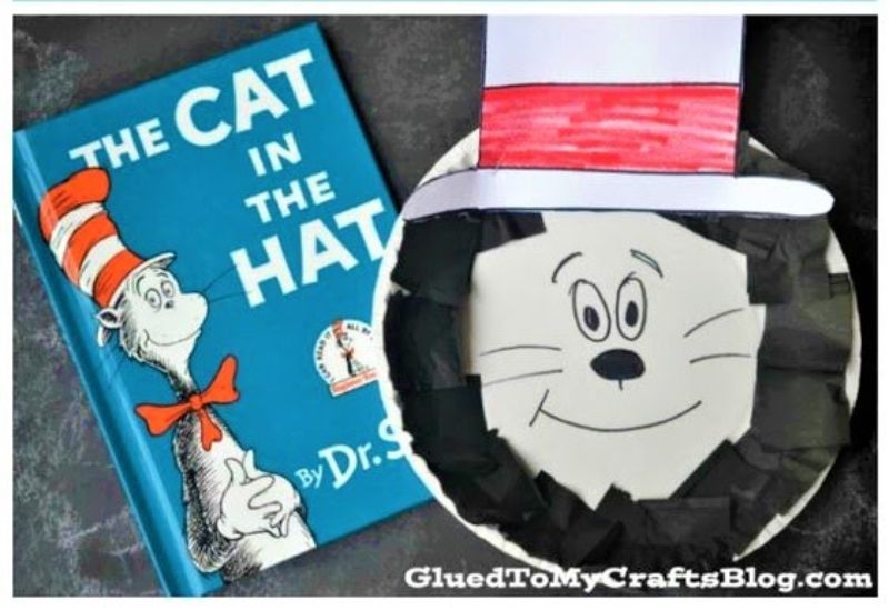 Cat in the Hat Paper Plate Craft