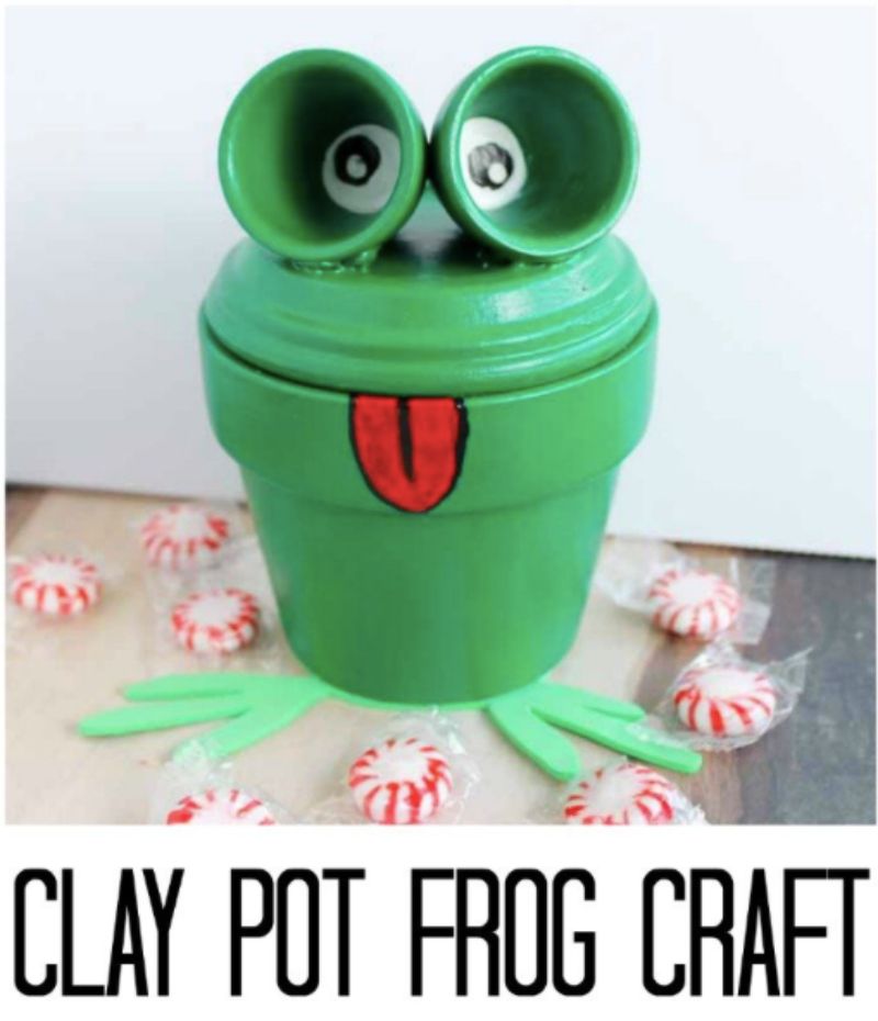 Clay Pot Frog Craft