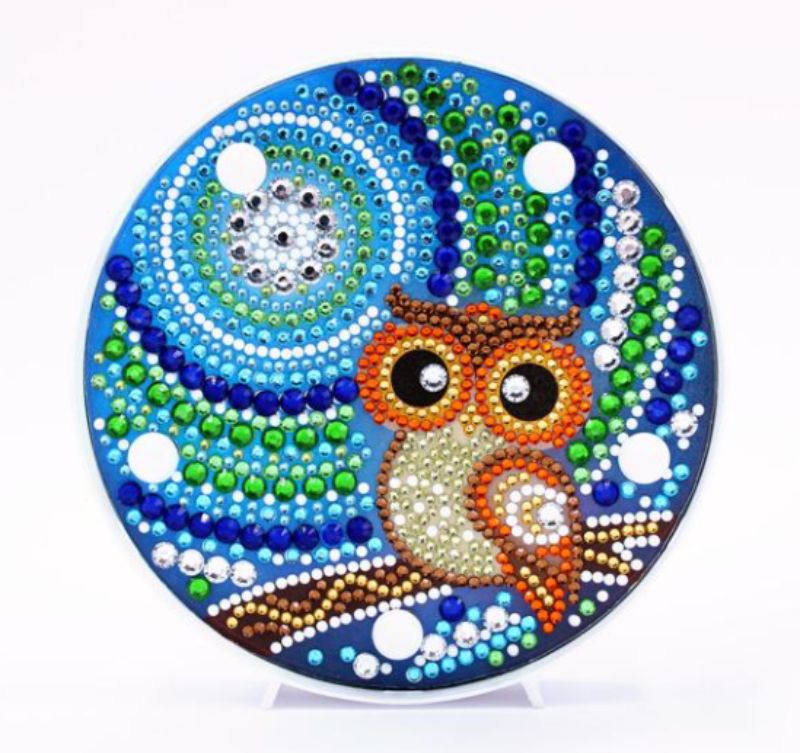 DIY Night Owl Light Diamond Painting Ornament Kit
