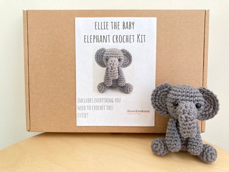 Elephant Doll Crochet Kit