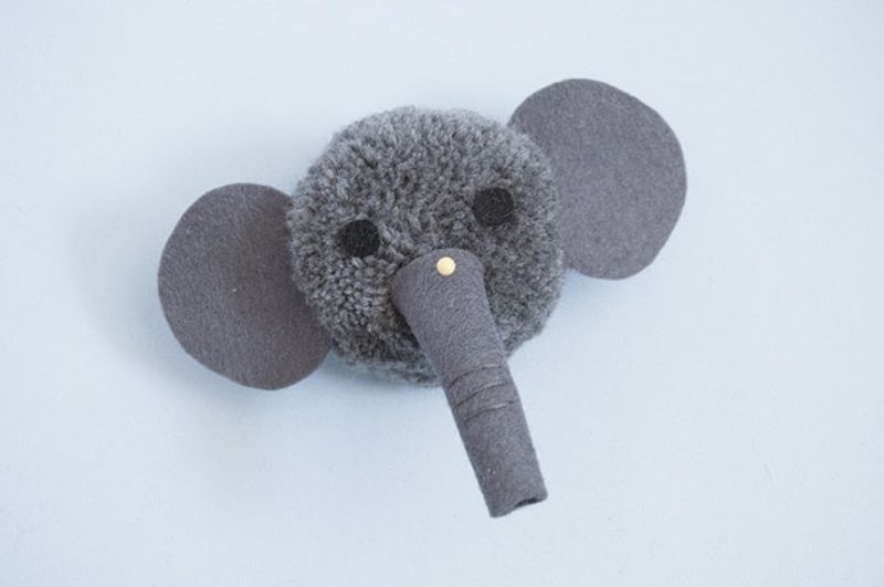 Elephant Pom Pom Craft