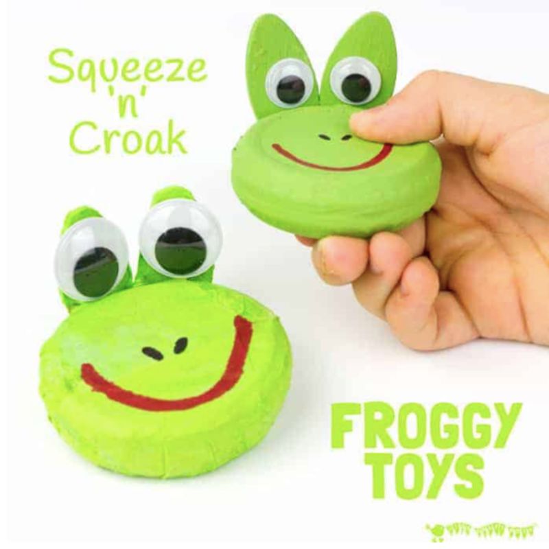 Jar Lid Croaking Frog Craft