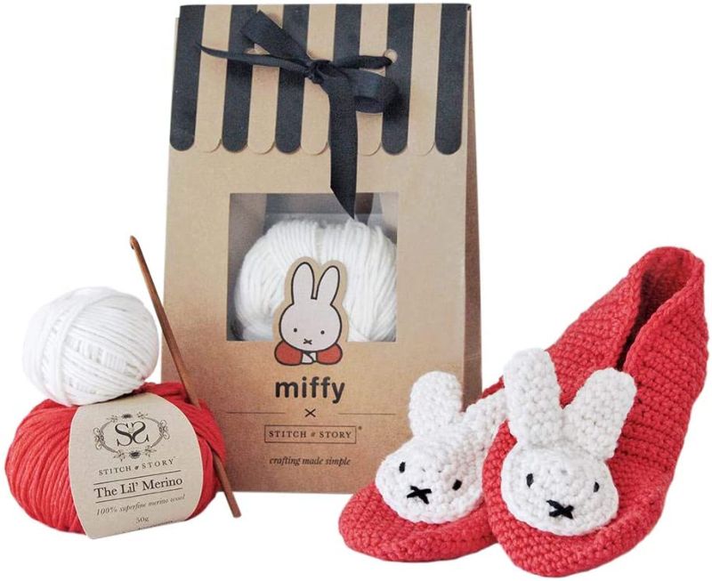 Miffy Slippers Crochet Kit