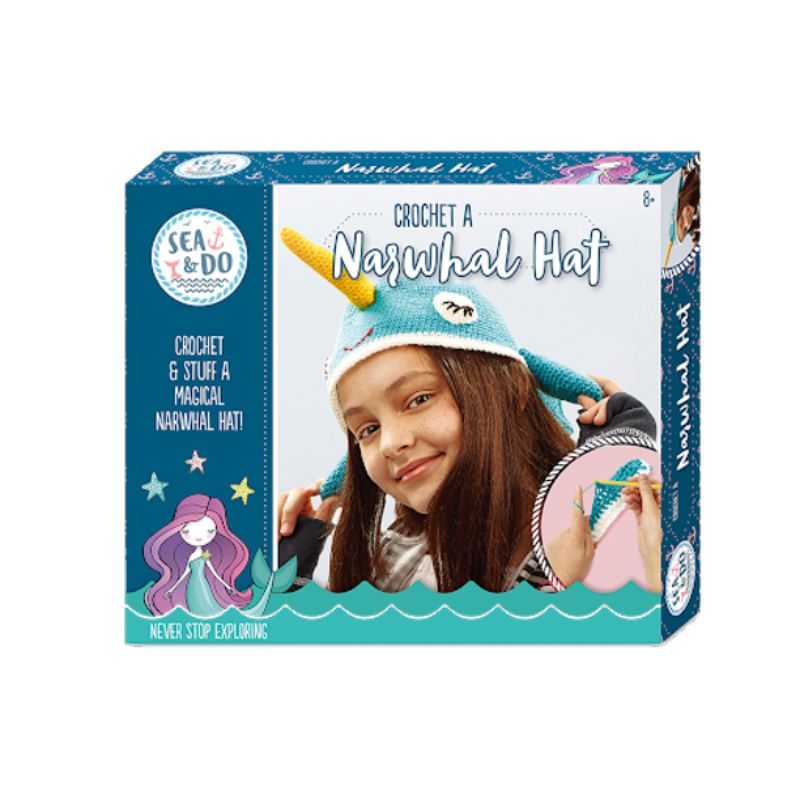 Narwhal Hat Crochet Kit