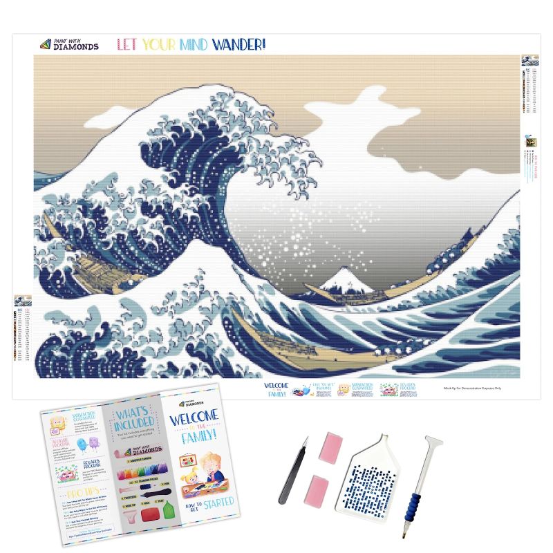 The Great Wave Off Kanagawa Diamond Painting Kit