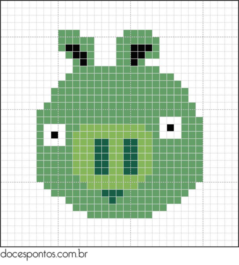 Angry Birds Pig Perler Bead Pattern