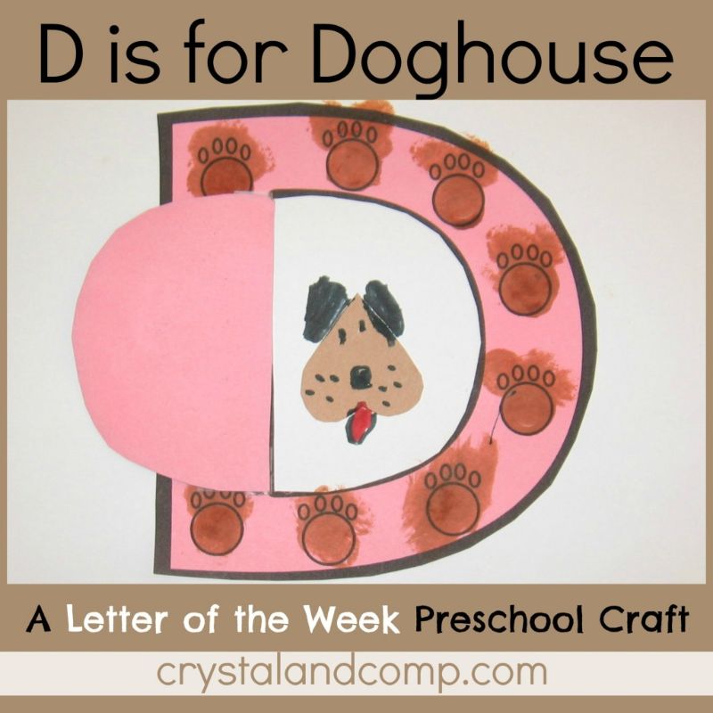 “D is for Doghouse” Craft