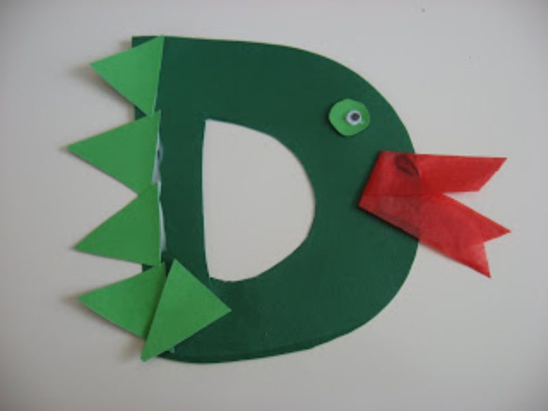 “D is for Dragon” Craft