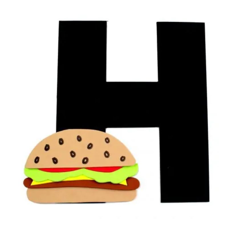 “H is for Hamburger” Craft