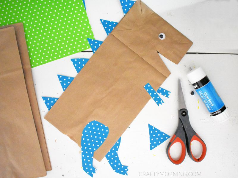 Paper Bag Dinosaur Craft