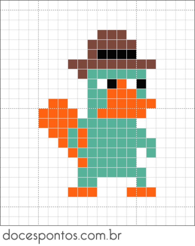  Perry the Platypus Perler Bead Pattern