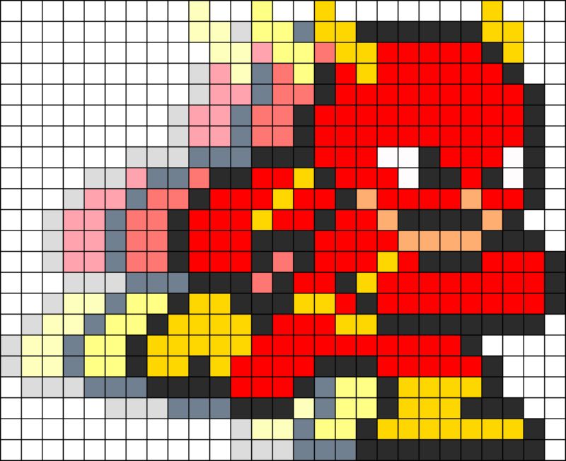 The Flash Perler Bead Pattern