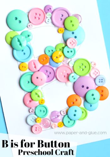 “B is for Button” Craft