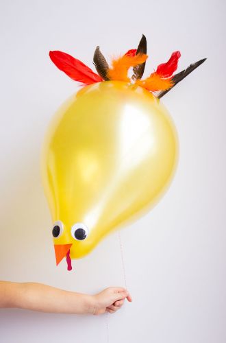 Balloon Thanksgiving Turkey Craft