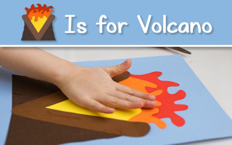“V is for Volcano” Craft