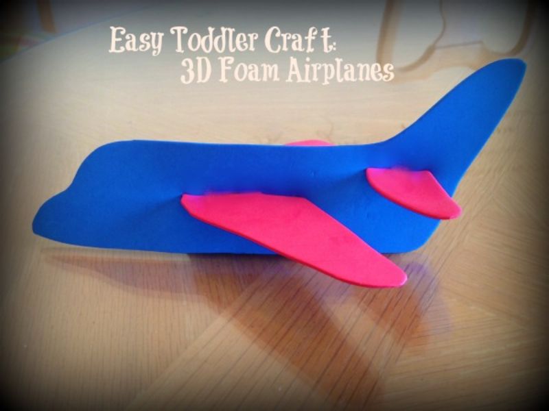  3D Foam Airplane Craft