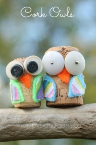 Cork Owl Craft