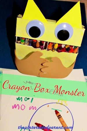Crayon Box Monster Craft
