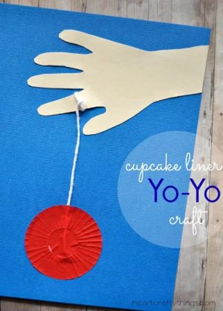 Cupcake Liner Yo-Yo Craft