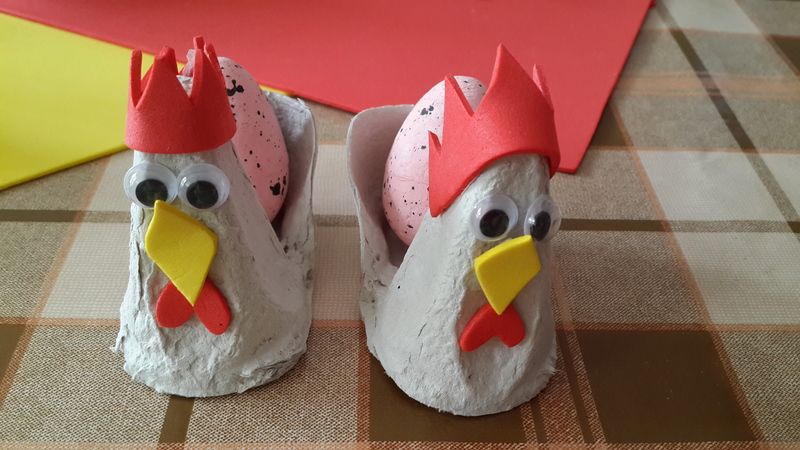 Egg Carton Hen Craft