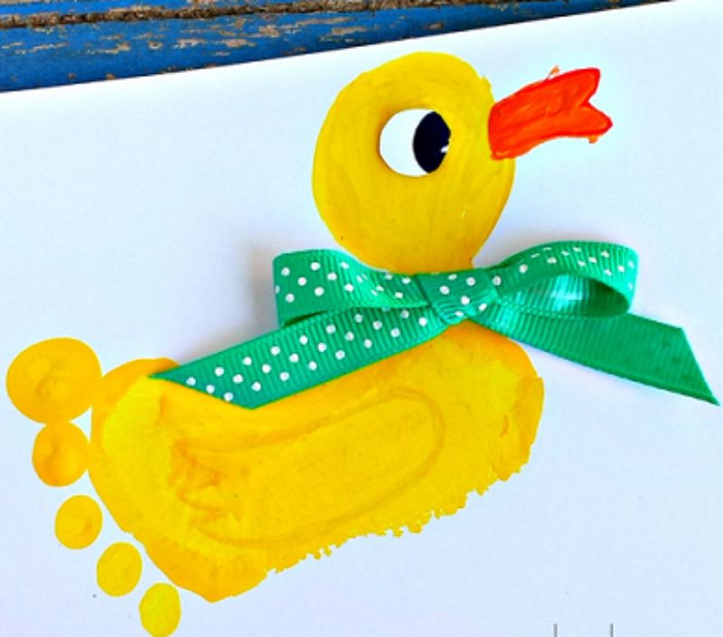 Footprint Duck Craft 