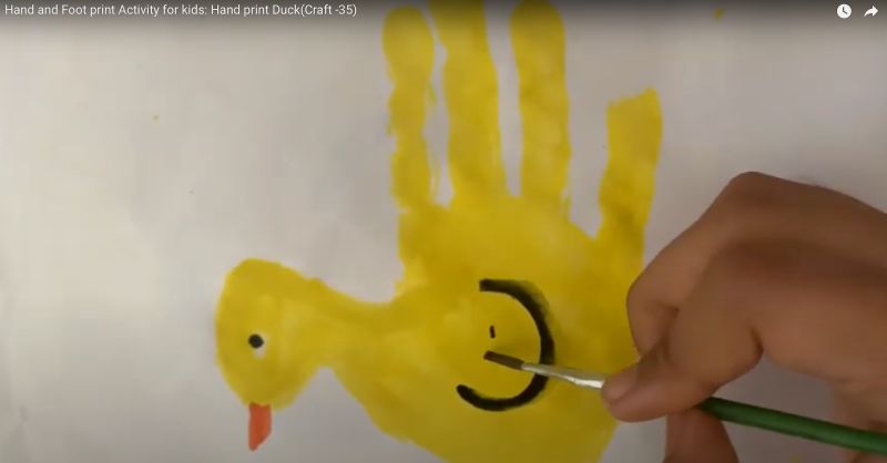 Handprint Duck Craft