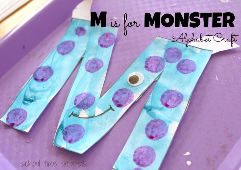 “M is for Monster” Craft