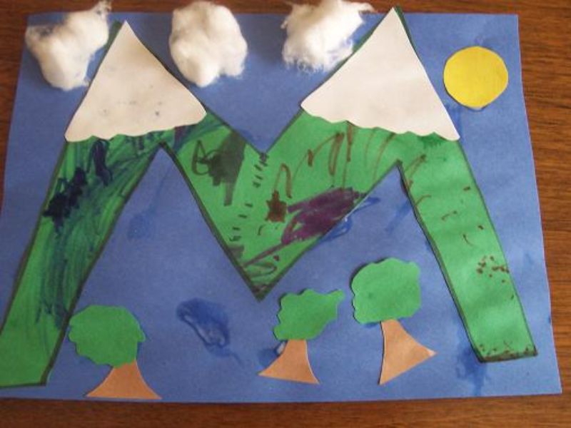 “M is for Mountain” Craft