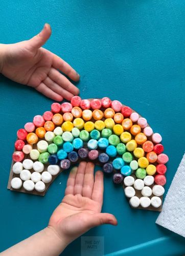 Marshmallow Rainbow Craft