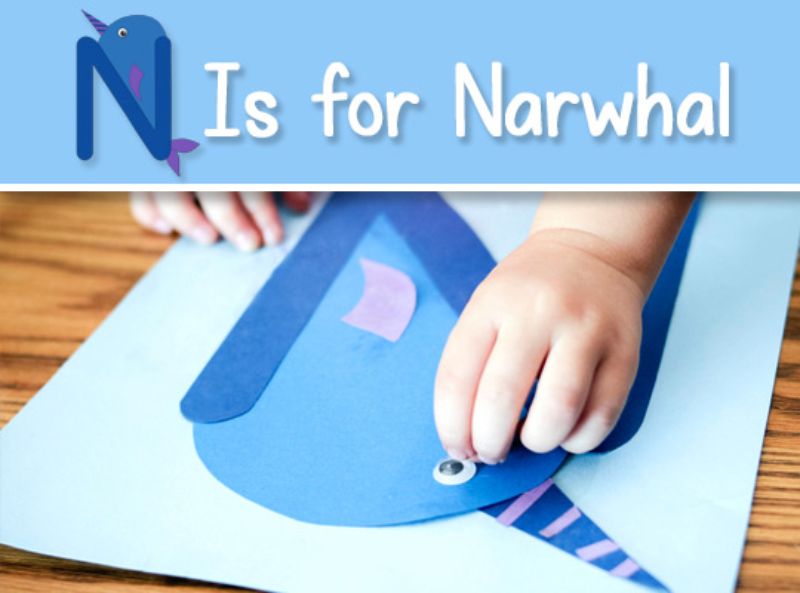 “N is for Narwhal” Craft