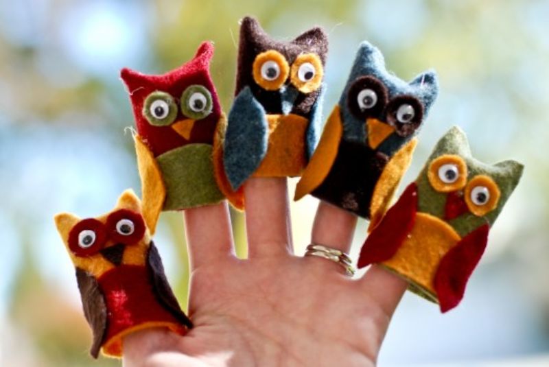 Owl Finger Puppets