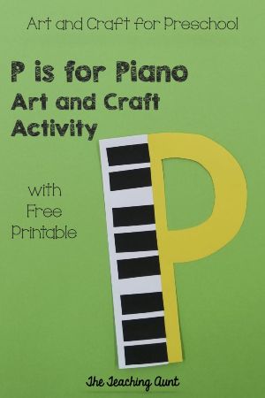 “P is for Piano” Craft