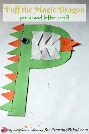 “P is for Puff the Magic Dragon” Craft