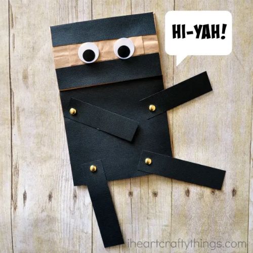 Paper Bag Ninja Craft