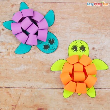 Paper Loops Turtle Craft
