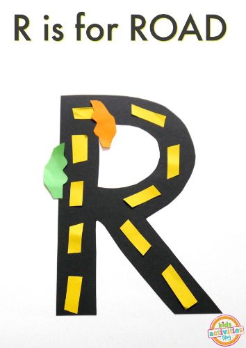  “R is for Road” Craft