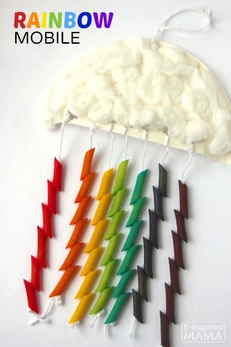 Rainbow Pasta Mobile